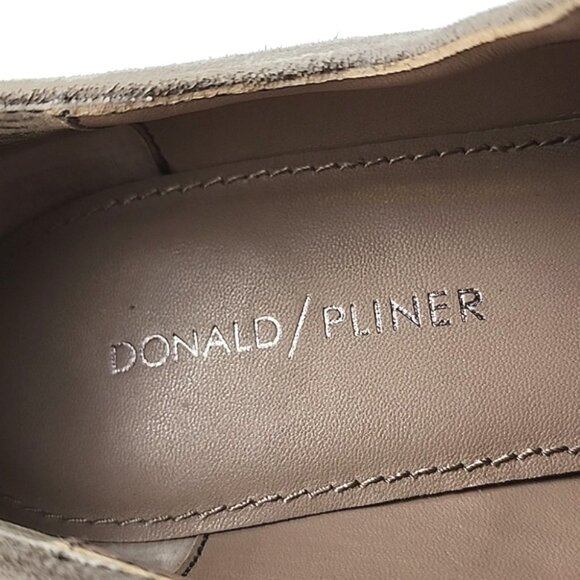 Donald Pliner Women's Cape Wedge Platform Taupe Suede Leather Loafer Size 7.5M - Picture 10 of 15